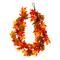 Glitzhome® 6ft. Fall Lighted Maple Leaves Garland with Timer